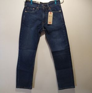 Levi's 505 Medium Dark Wash Regular Straight Leg Blue Jeans